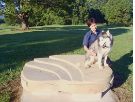 Residents make use of the new seat.